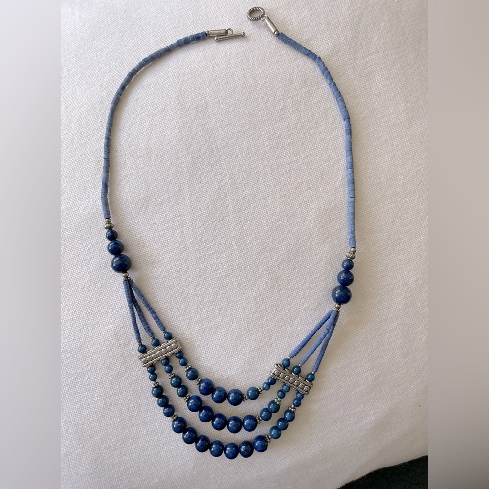 Genuine lapis, handmade necklace